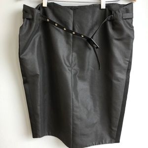 Roberto Cavalli Black Skirt w/ Belt